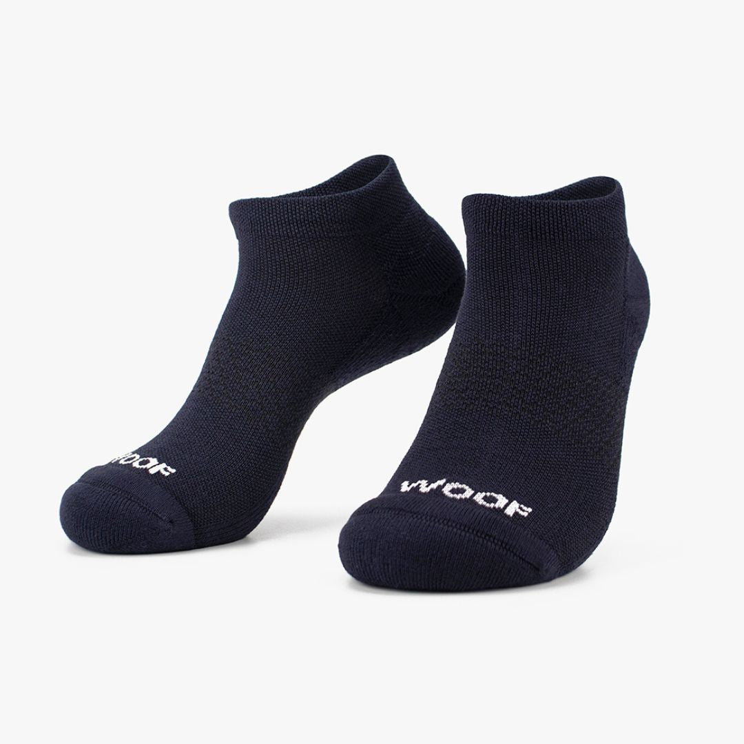 Navy Bamboo Ankle Compression Socks 4 Pack