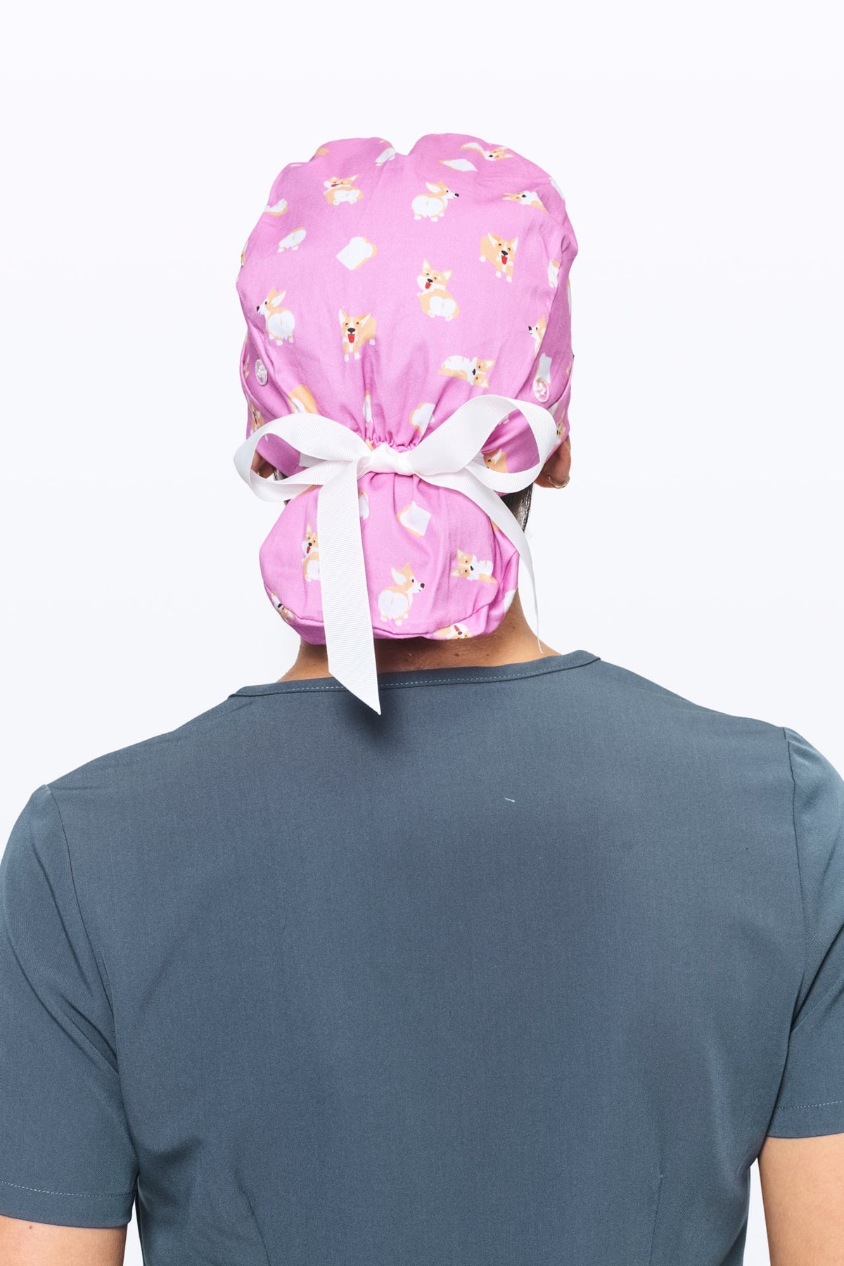 Loafing Corgis Scrub Cap