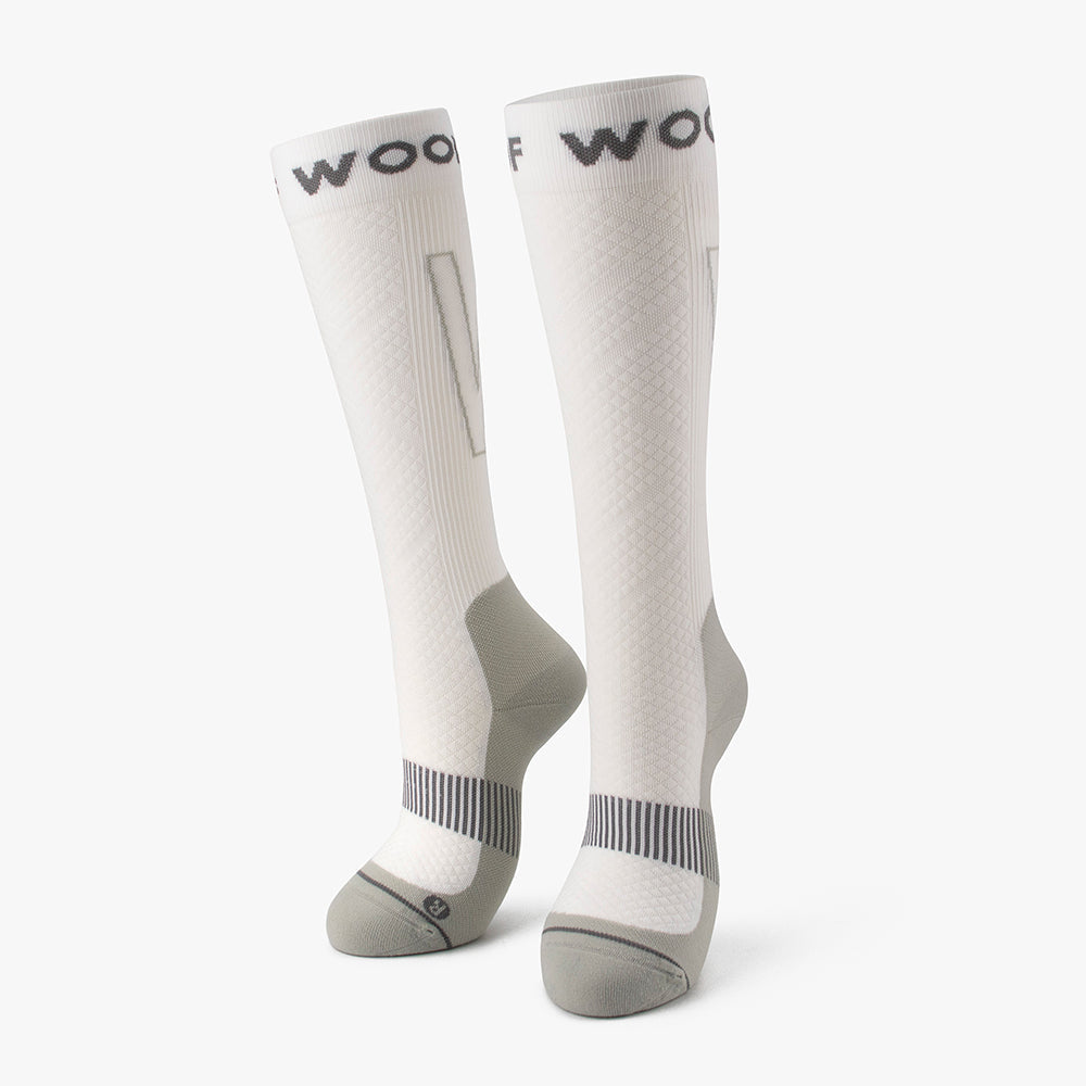 Black & White Performance Compression Socks 4 Pack