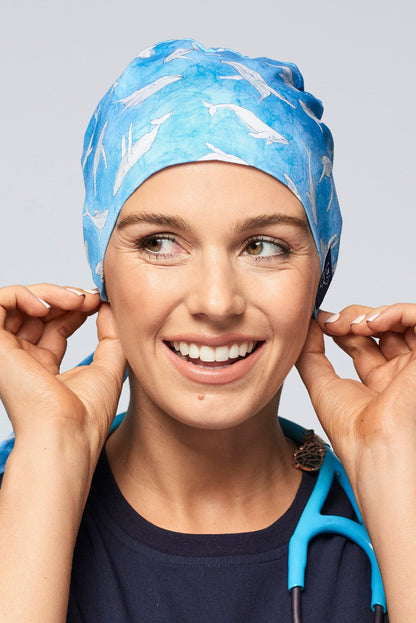 Migaloo: The White Whale Scrub Cap