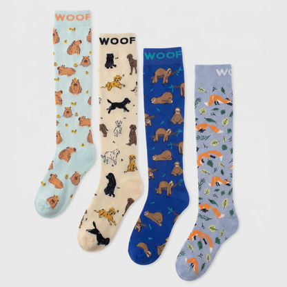 Cutest Creatures Bamboo Compression Socks 4 Pack
