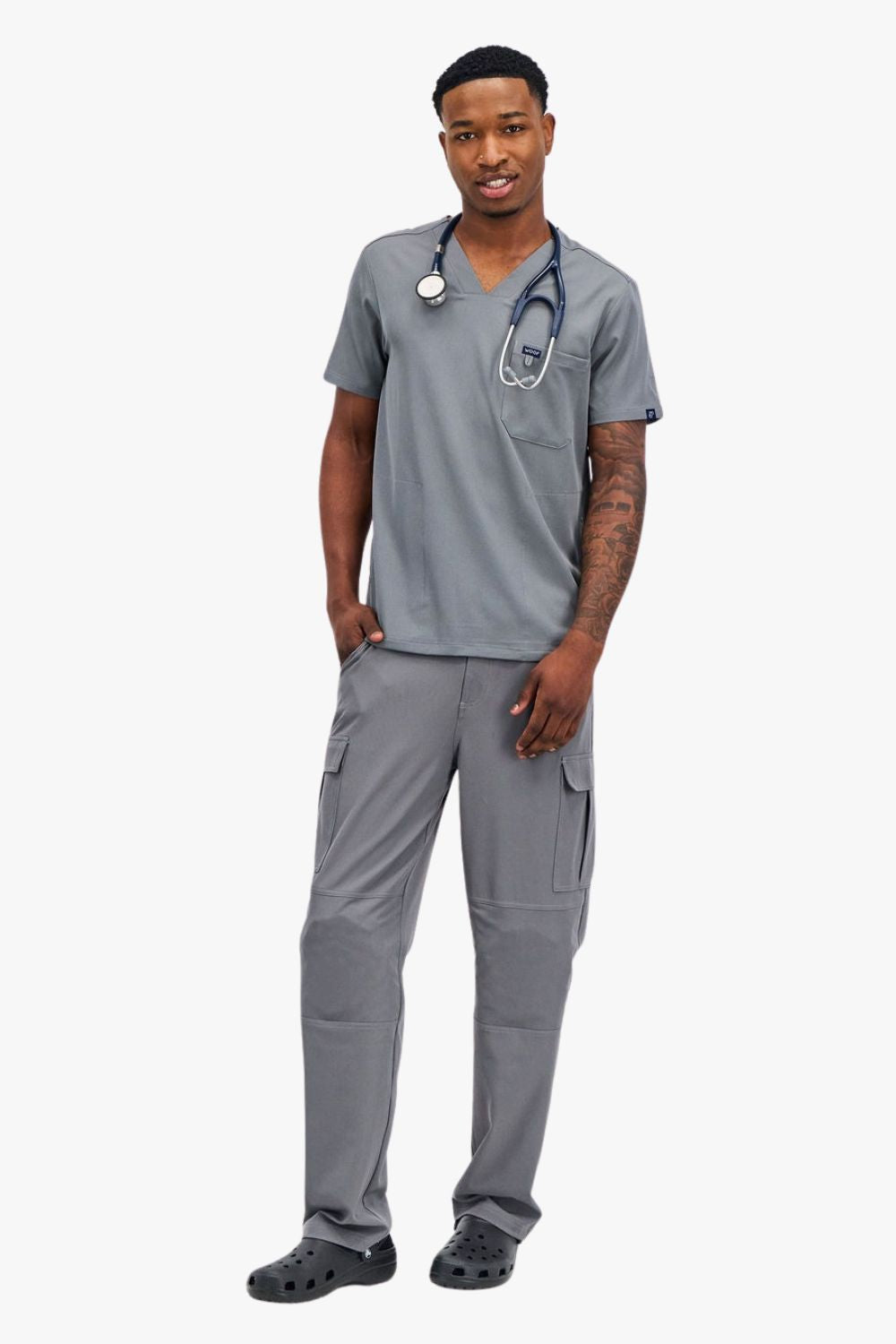 VetCore™ Men’s Vet Med Cargo Scrub Pants with GENU™ Removable Knee Protection