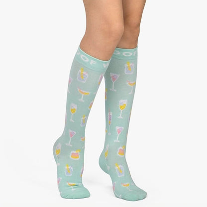 Cocktail Hour Bamboo Compression Socks