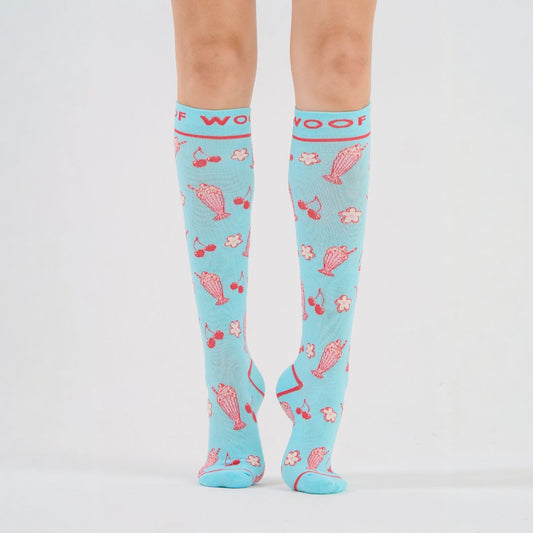 Cherry Milkshake Bamboo Compression Socks