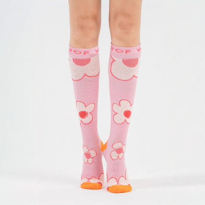 Flower Power Bamboo Compression Socks