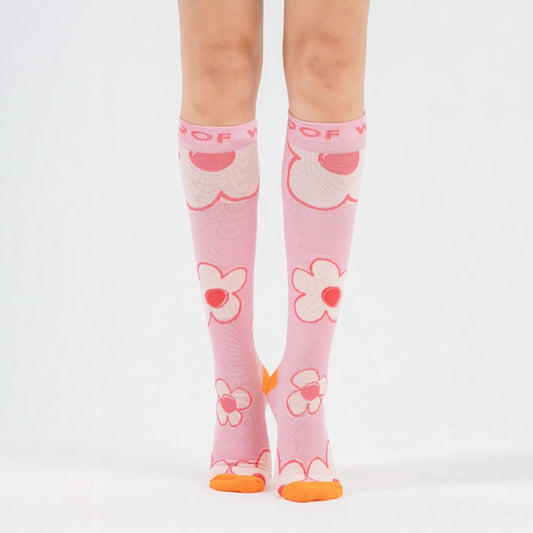 Flower Power Bamboo Compression Socks