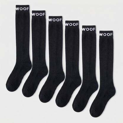 Black Bamboo Compression Socks 6 Pack