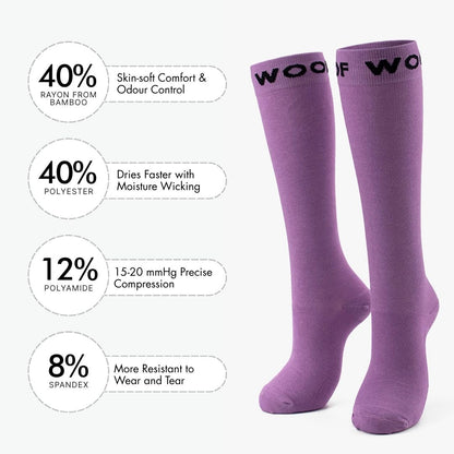 Lavender Bamboo Compression Socks