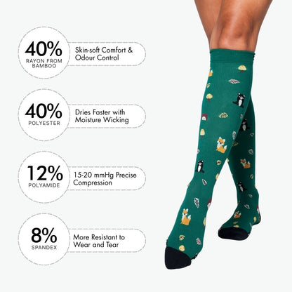 Woodland Bamboo Compression Socks