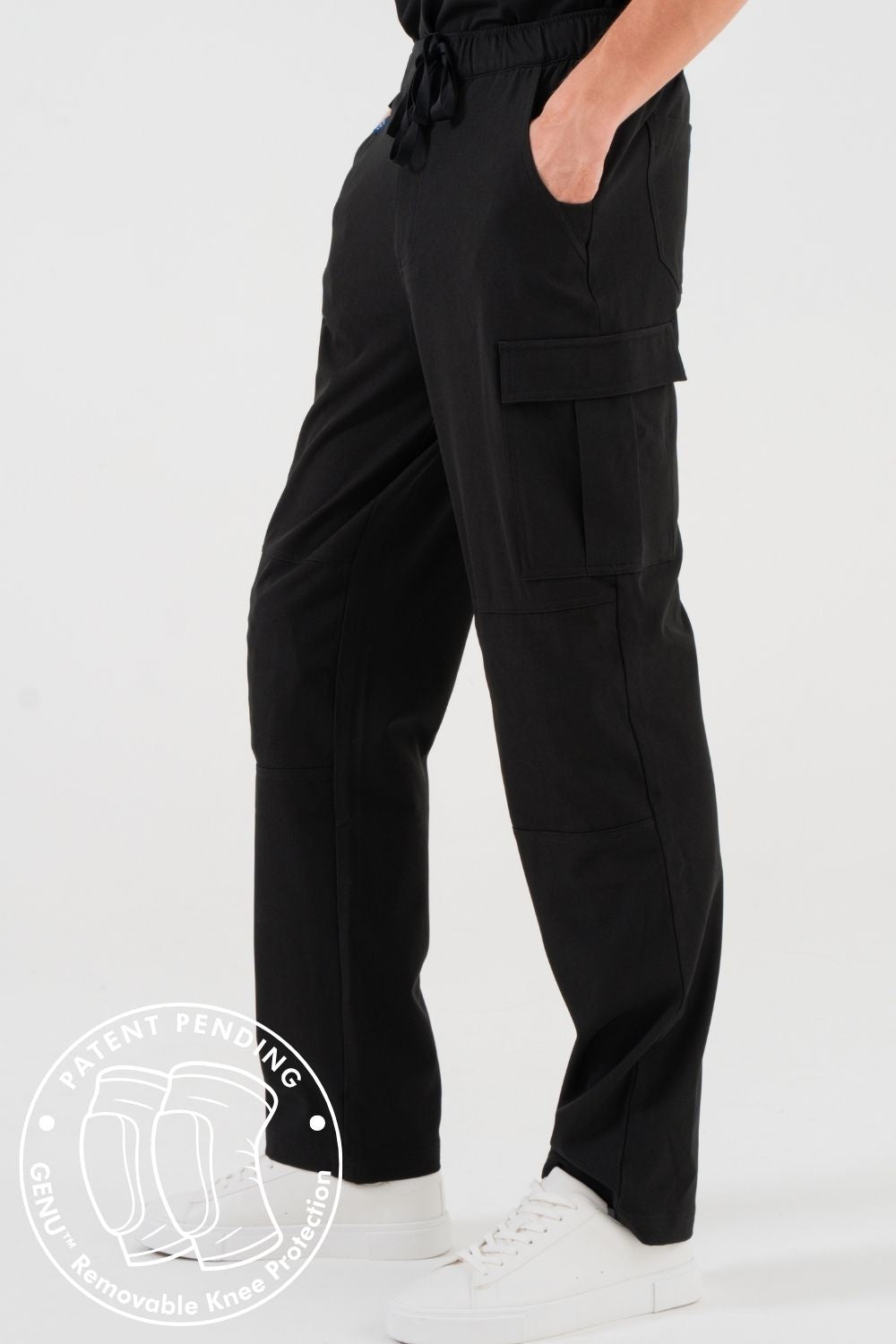 VetCore™ Men’s Vet Med Cargo Scrub Pants with GENU™ Removable Knee Protection