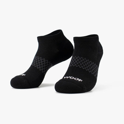Black & White Bamboo Ankle Compression Socks 4 Pack