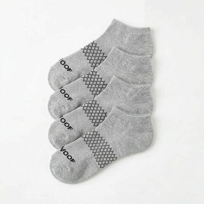 Grey Bamboo Ankle Compression Socks 4 Pack