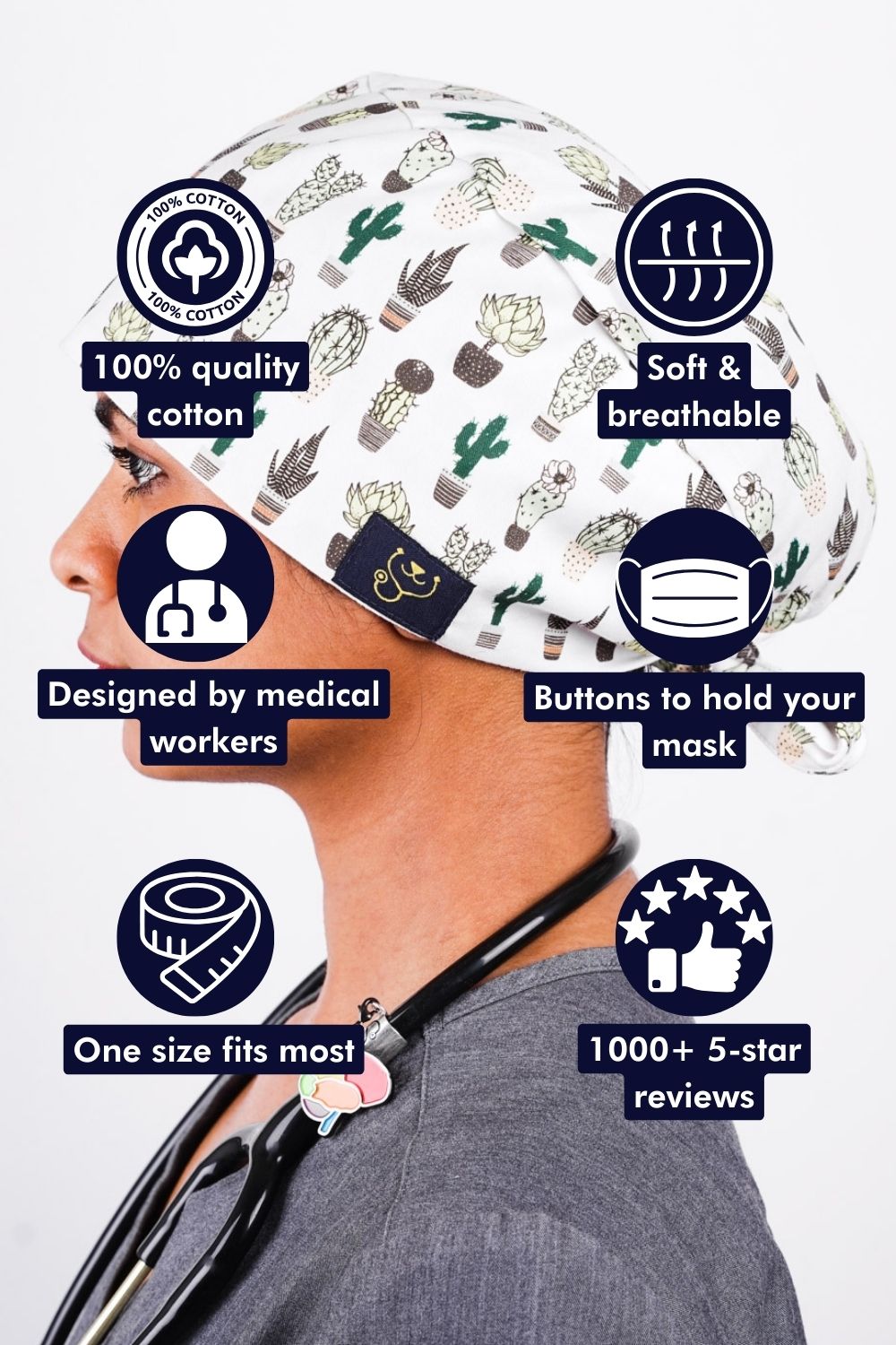 Prickles Scrub Cap