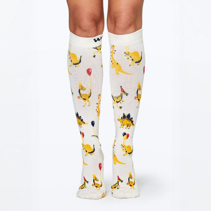 Dino Party Bamboo Compression Socks
