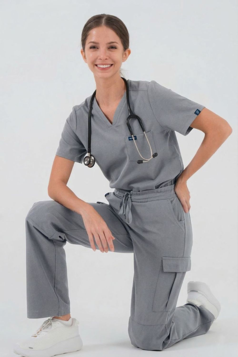 VetCore™ Women’s Vet Med Cargo Scrub Pants with GENU™ Removable Knee Protection