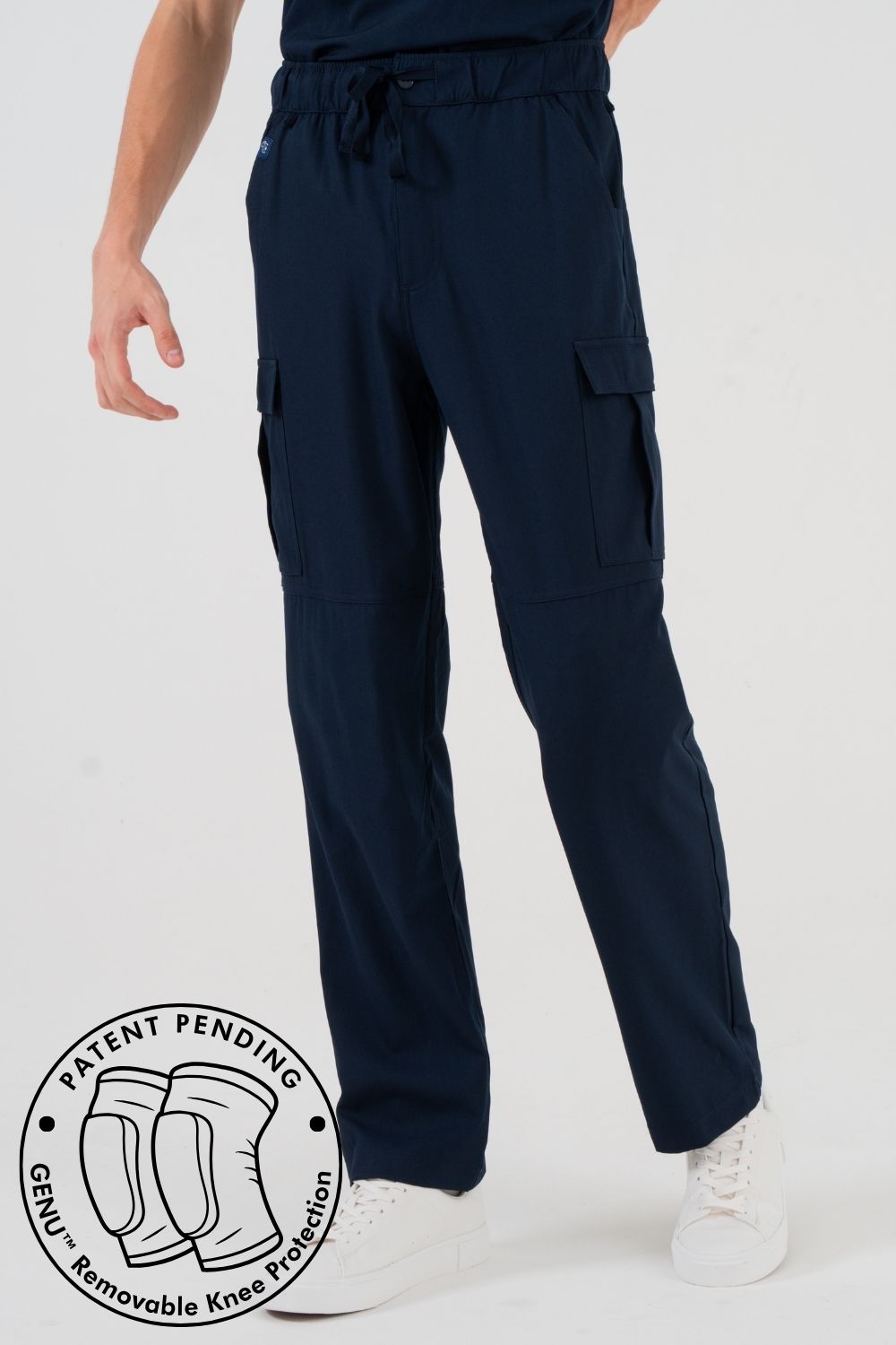 VetCore™ Men’s Vet Med Cargo Scrub Pants with GENU™ Removable Knee Protection