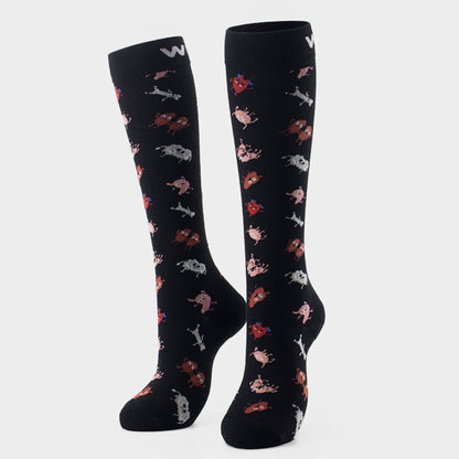 Positive Vibes Bamboo Compression Socks 4 Pack