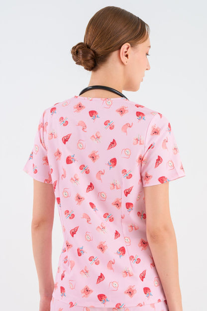Organs Women’s 3-Pocket Scrub Top