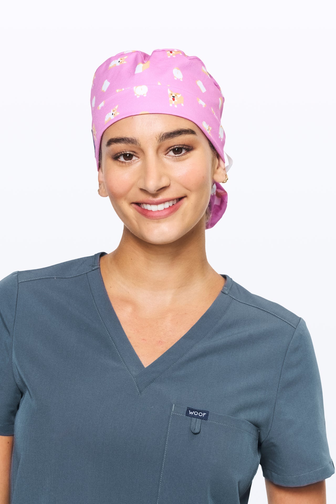 Loafing Corgis Scrub Cap