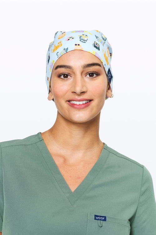 Cool Cats Scrub Cap