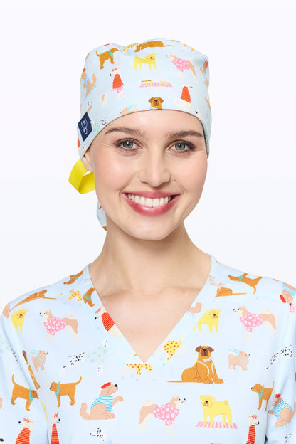 Parisian Pups Scrub Cap