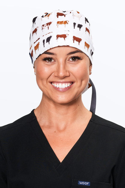 Cows Scrub Cap