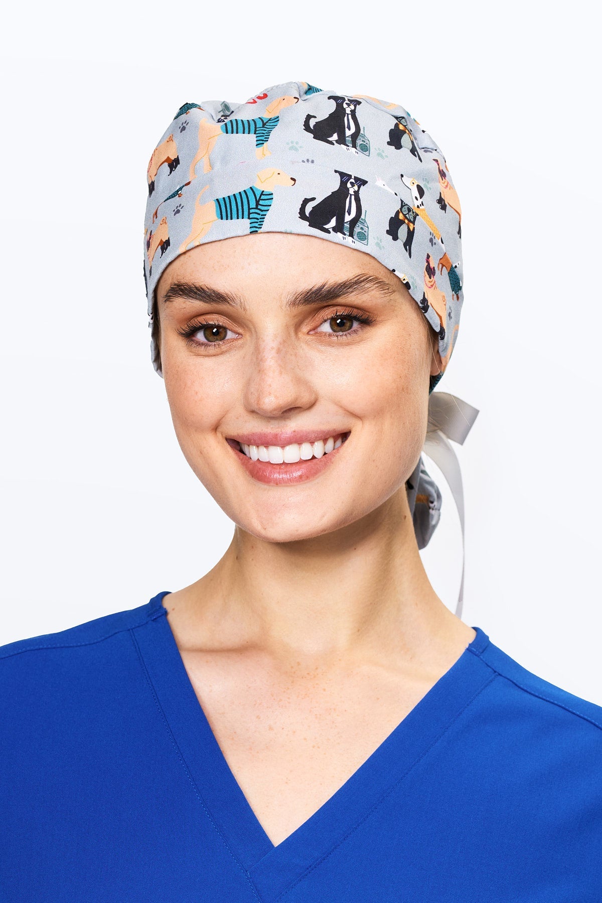 Hipster Dogs Scrub Cap