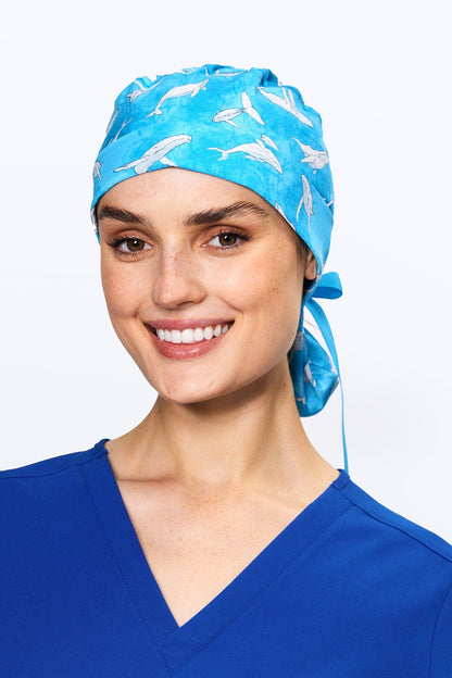 Migaloo: The White Whale Scrub Cap
