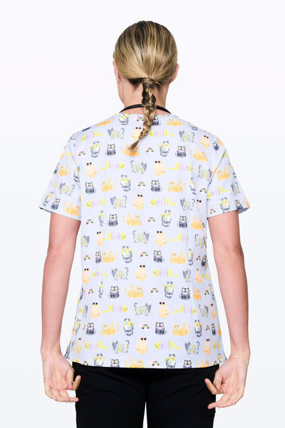 Cool Cats Women’s 3-Pocket Scrub Top