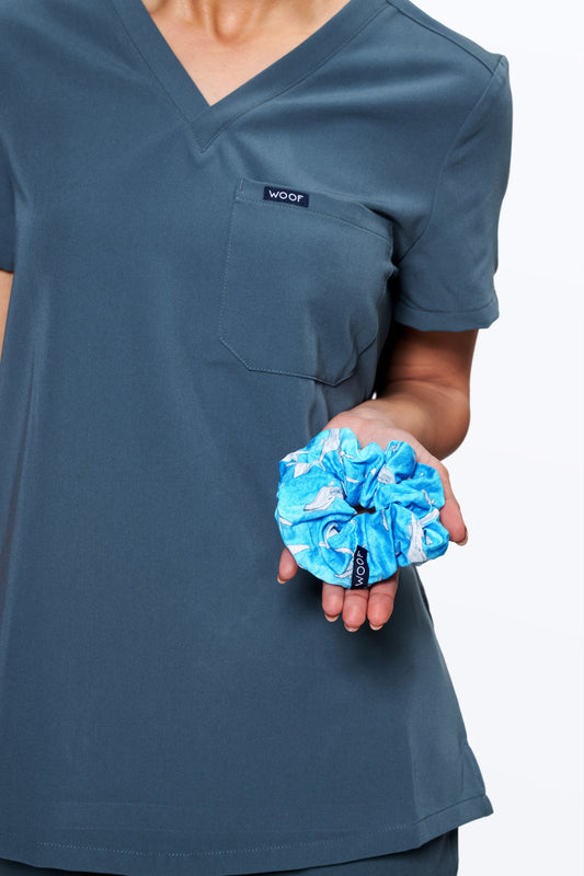 Migaloo: The White Whale Scrunchie