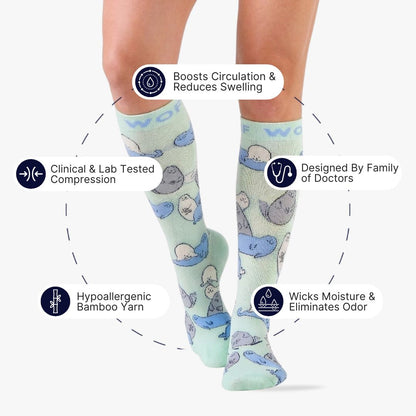 Seal Bamboo Compression Socks