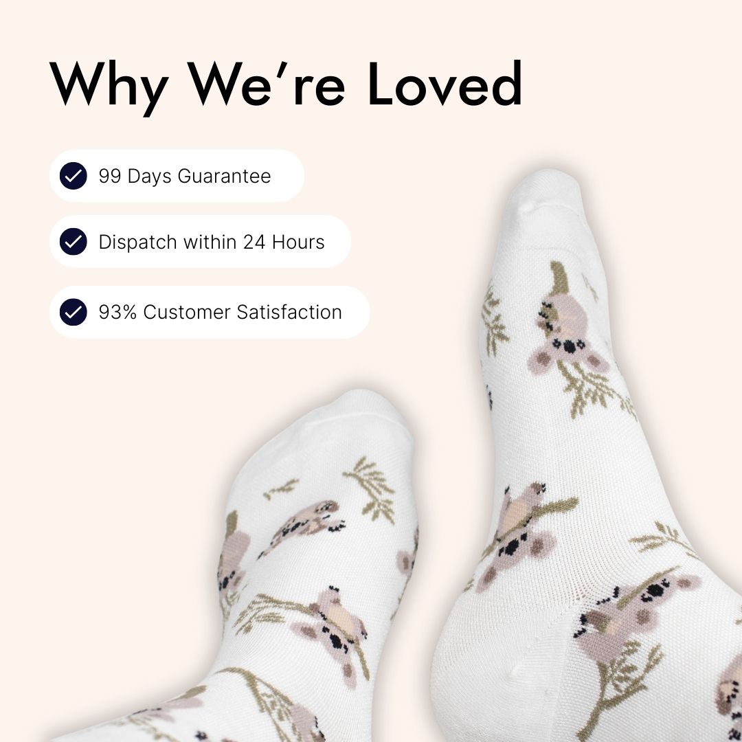 Aussie Natives Bamboo Compression Socks