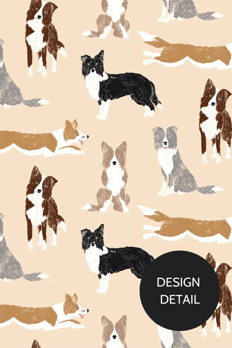 Border Collies Women’s 3-Pocket Scrub Top